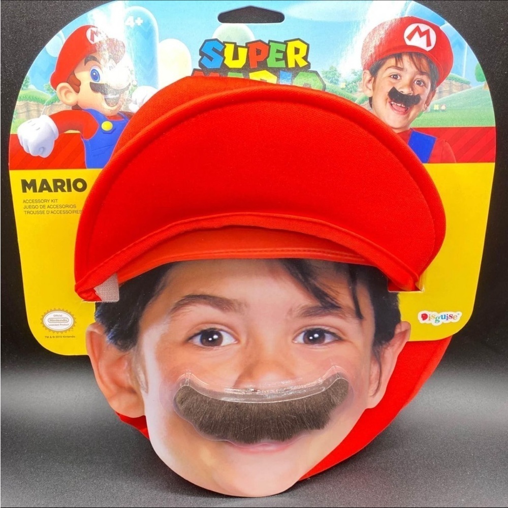 Nintendo Red Cap and Mustache Set - Picture 4 of 5
